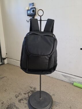 Modern Black Men's Backpack with Padded Straps